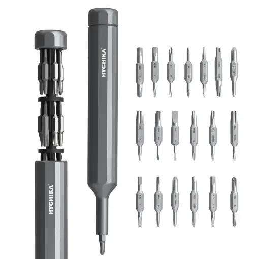 Set surubelnite de precizie HYCHIKA 39-in-1 otel S2 design compact si ergonomic Premium