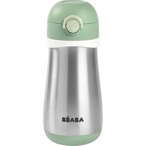 Beaba Sticla Inox pentru Copii 2-in-1 350ml Verde Salvie Design Robust Vezi acum