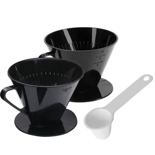 Westmark Set Cafea 3 Piese 244422E7 Kaffeefilter Gr 2 si Gr 4 NegruAlb Nu rata