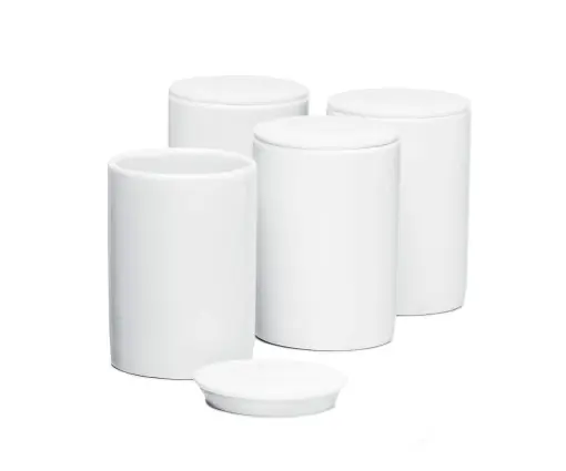 Mai ieftin Set 4 recipiente ceramice Rommelsbacher JB 4 125 ml cu capac alb