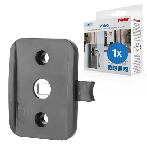 Reer WinLock Protectie pentru ferestre si usi de balcon montaj simplu culoare antracit Transport gratuit