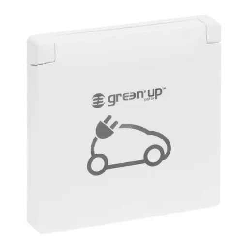 Plată sigură Priza Legrand GreenUp 765217 Ultra White 16A pentru incarcarea vehiculelor electrice