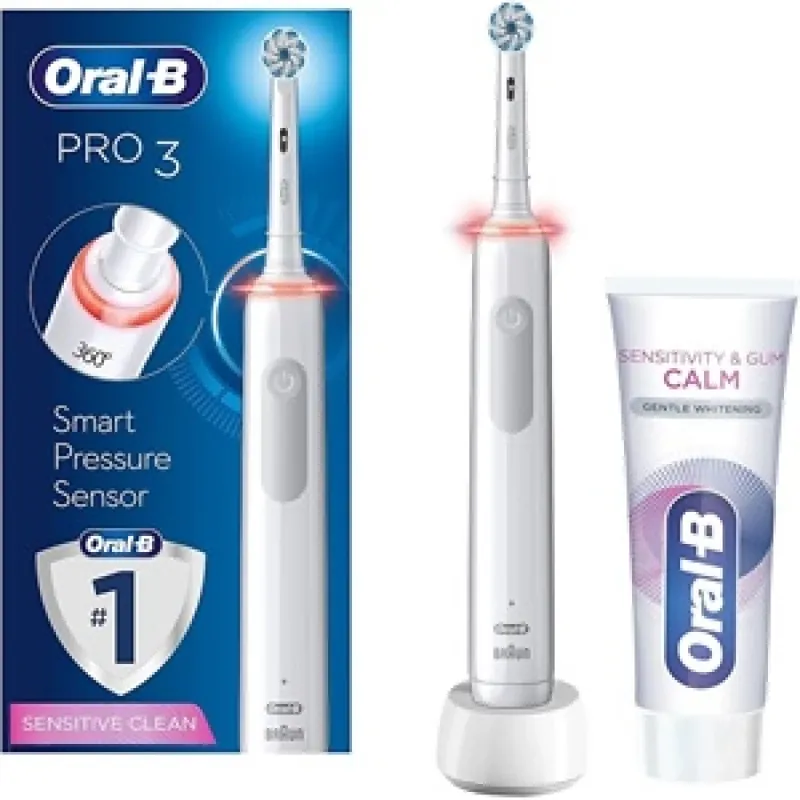 ORAL-B Pro 3 3800 electric periuţă de dinţi Sensitive Clean Ofertă specială