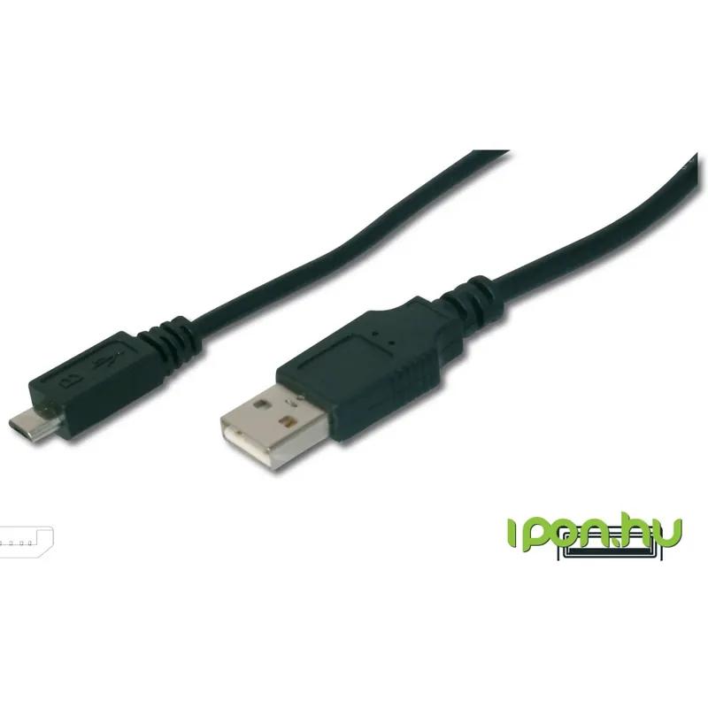 Ieftin DIGITUS USB Micro USB Convertor Negru 1.8m AK-300127-018-S