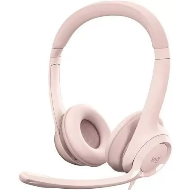 Premium LOGITECH Stereo Headset H390 roz
