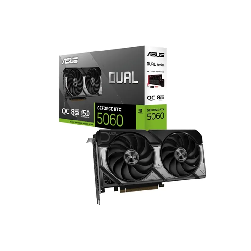 Expediere rapidă ASUS Dual Evo OC GeForce RTX 5060 8GB GDDR7 DLSS4 DUAL-RTX5060-O8G-EVO
