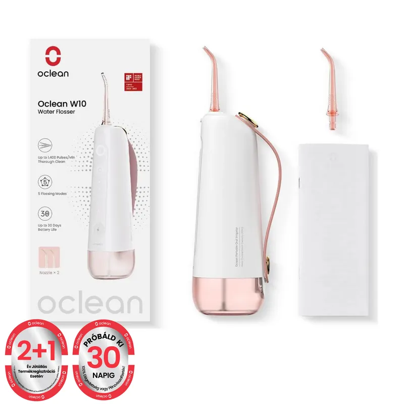 Livrare gratuită OCLEAN W10 New-2 Irigator bucal roz