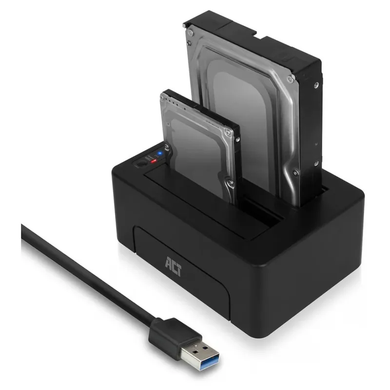 Preț promoțional ACT CONNECTIVITY AC1504 2.5-3.5" SATA HDD/SSD USB 3.0 andocare negru