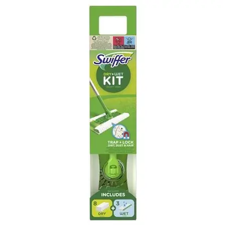 Discount SWIFFER PG600005 Kit de pornire mop umed- și uscat utántöltővel