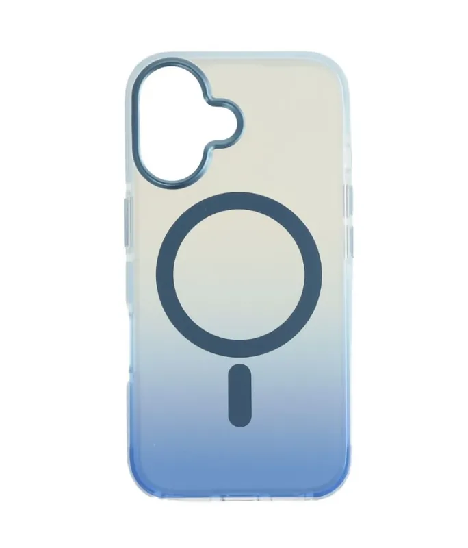 Calitate înaltă CELLECT magnetic silicon toc iPhone 16 albastru-transparent