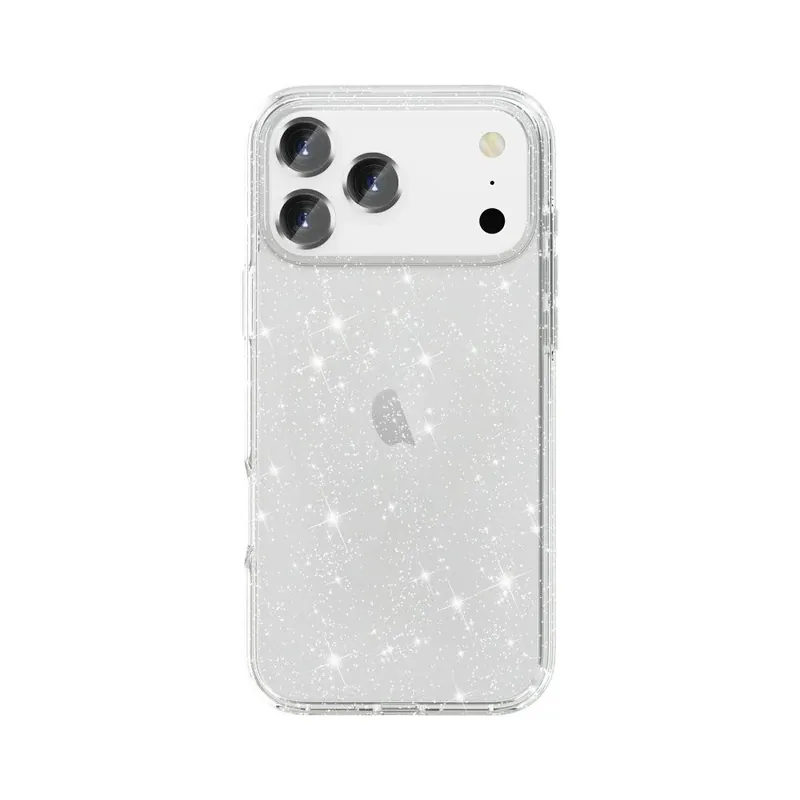 CELLECT micaceu silicon spate Iphone 17 Pro Max transparent Cumpărături sigure