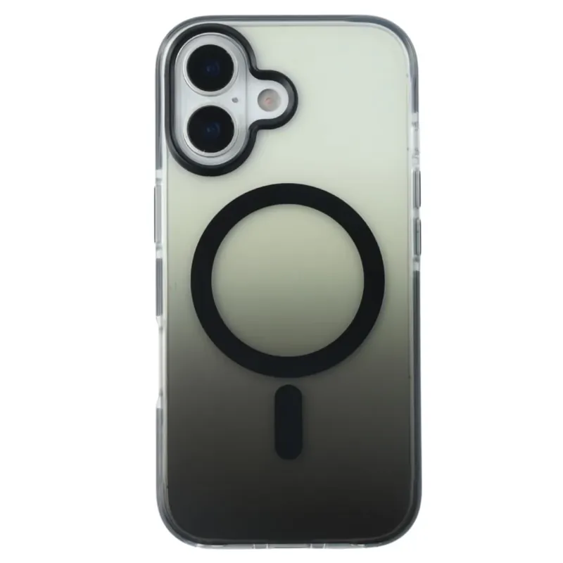 Ieftin CELLECT magnetic silicon toc iPhone 17 negru-transparent