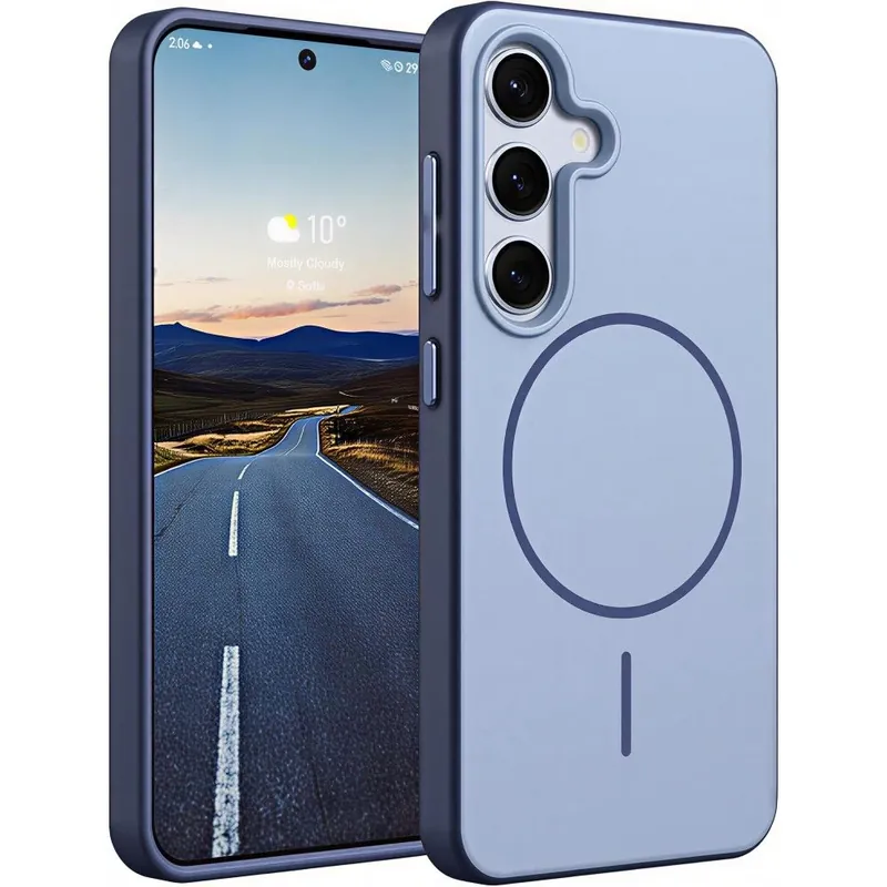 CELLECT subțire rezistent la șocuri magnetic toc Samsung Galaxy S26 albastru închis Cel mai bun preț