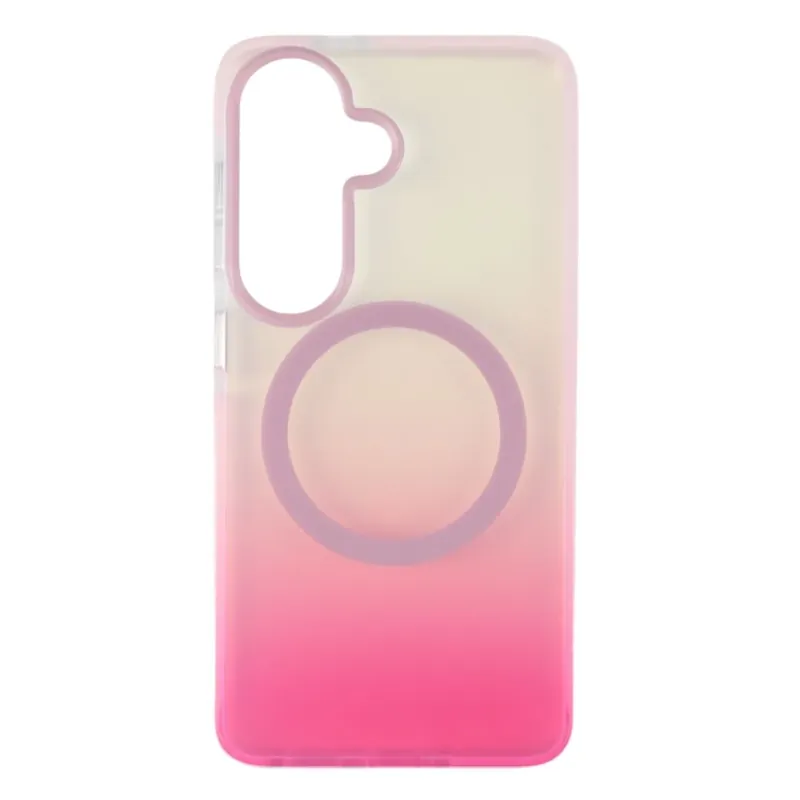 Noutate CELLECT magnetic silicon toc Samsung Galaxy S26+ roz-transparent
