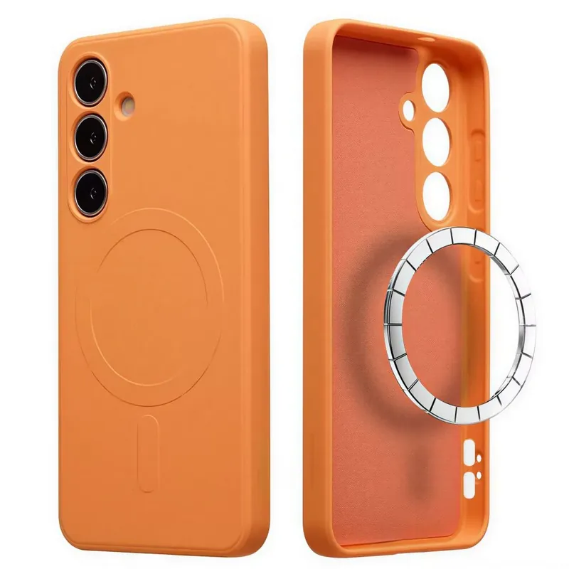 CELLECT TPU+PC magnetic silicon toc Samsung Galaxy S26 portocaliu Ultima șansă