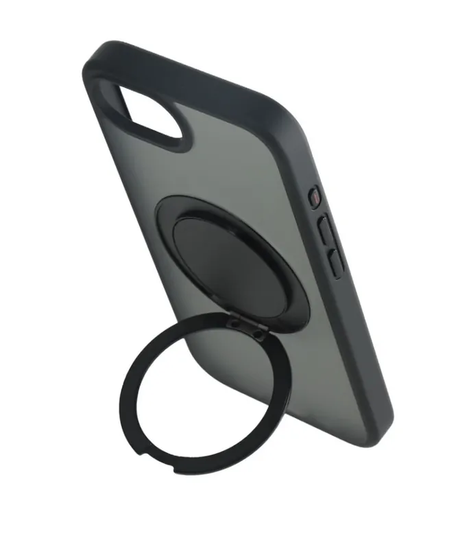 Plată sigură CELLECT 360 grade rotabil karikagyűrűs toc Iphone 16e negru-transparent