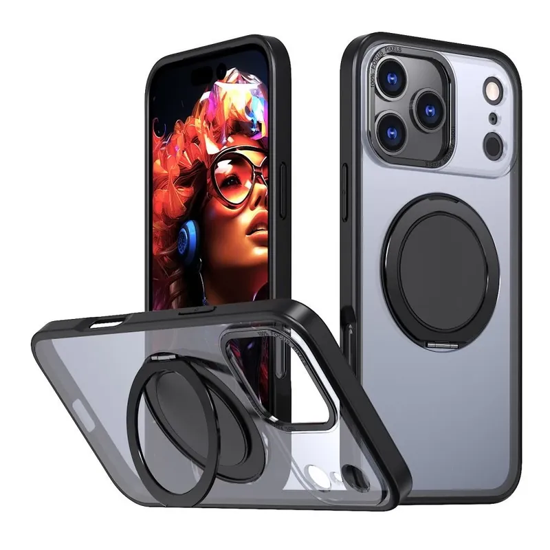 CELLECT 360 grade rotabil karikagyűrűs toc Iphone 17 Pro Max negru-transparent Vezi acum