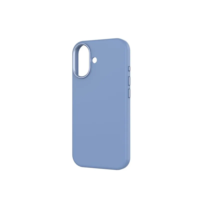 CELLECT magnetic moale silicon toc iPhone 17 albastru deschis Chilipir