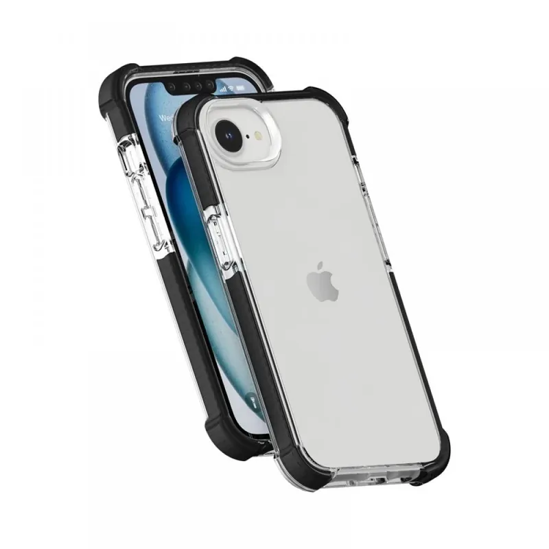 Premium CELLECT Rezistent la șocuri silicon toc iPhone 16e negru