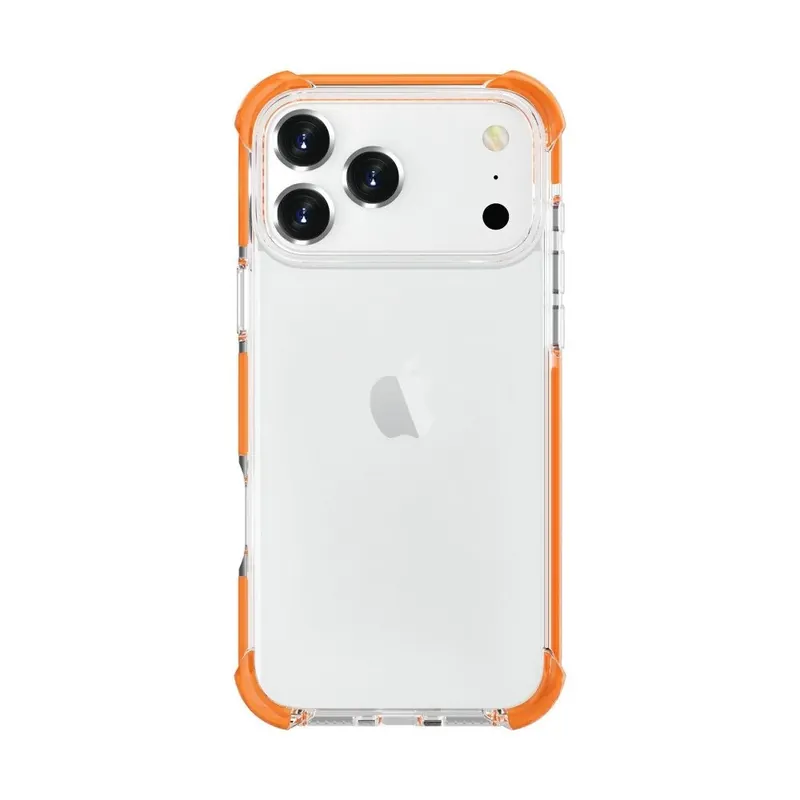 CELLECT Rezistent la șocuri silicon toc iPhone 17 Pro narancssárga-átlátszó Calitate înaltă