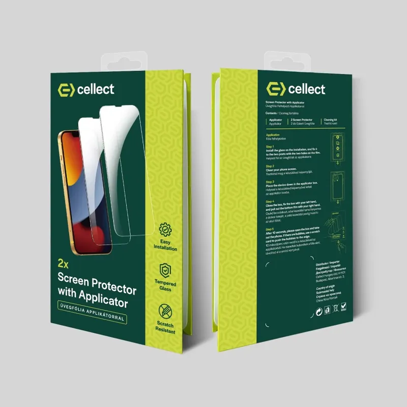 CELLECT folie sticlă iPhone 16 Perie 2buc Livrare rapidă