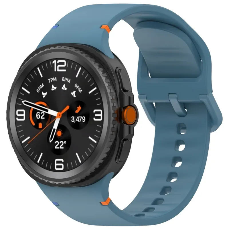 Cumpărături sigure CELLECT Samsung Galaxy Watch 8/Classic silicon curea de ceas 22mm albastru