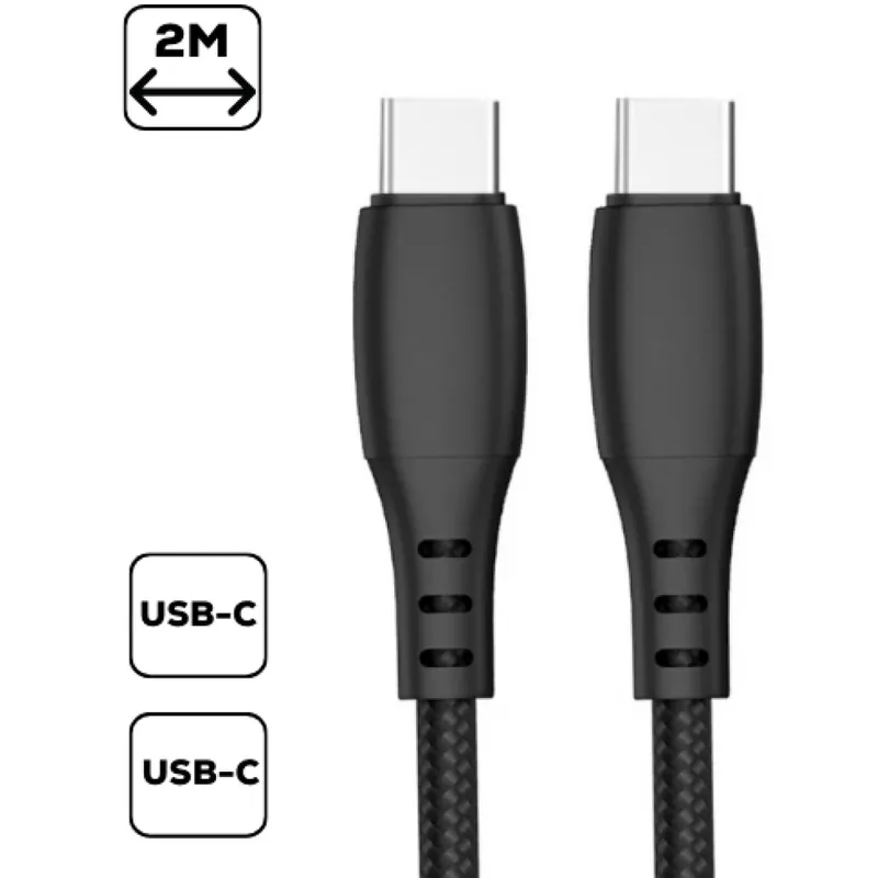 Preț promoțional CELLECT USB 2.0 Type C Conector Negru 2m MDCU-TYPEC-TYPEC2-BK