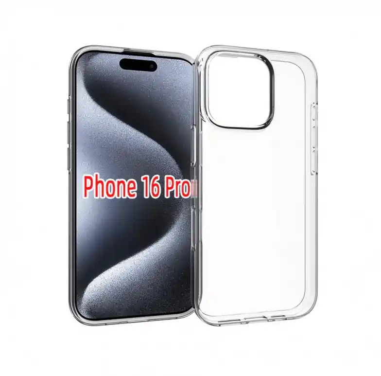 Ieftin CELLECT subțire TPU silicon spate Transparent iPhone 16 Pro