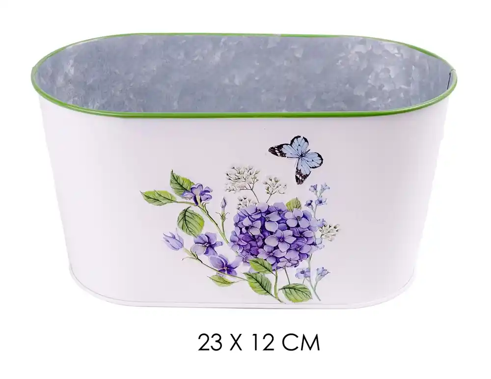 Comandă acum IRIS 80974 Bádog plantator ovál hortensie 23x12cm