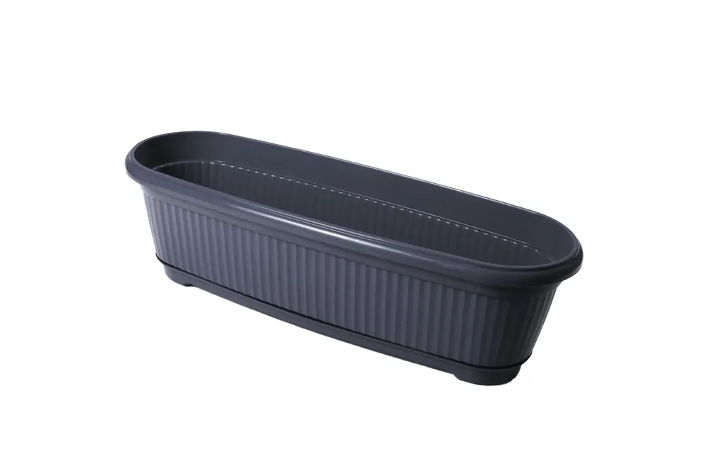 Disponibil imediat FLAIR Flora cutie de flori cu spălătorie 45 cm antracit