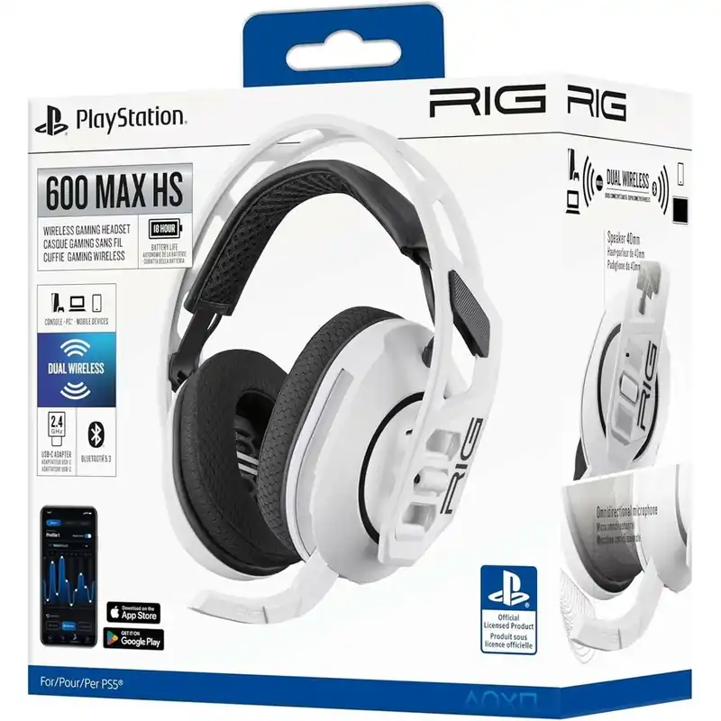 NACON RIG 600 MAX Gaming Headset alb MW2809814 Ieftin