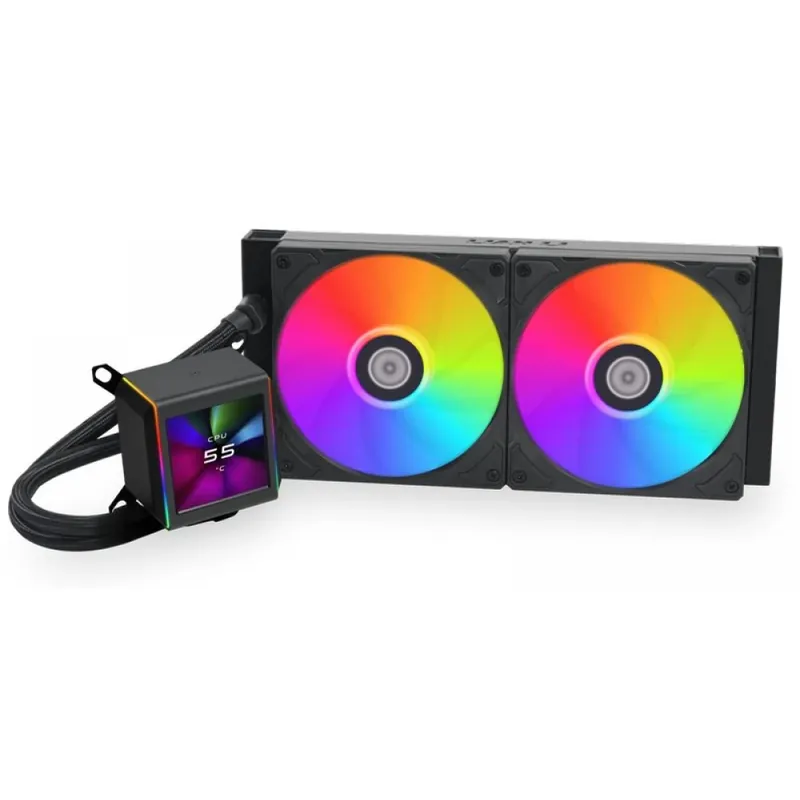 LIAN LI GALAHAD II LCD ARGB 28cm negru Ofertă specială