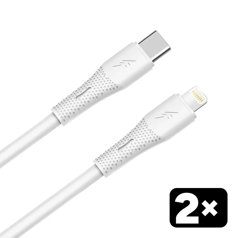 AVAX USB 2.0 Type C Lightning Încărcător/date Alb 1.5m CB4304 Transport gratuit