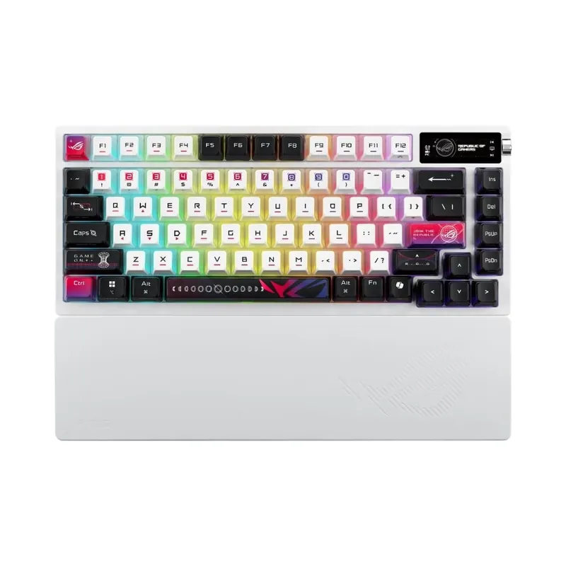 Reducere ASUS ROG Azoth X Snow V2 UK engleză alb-negru
