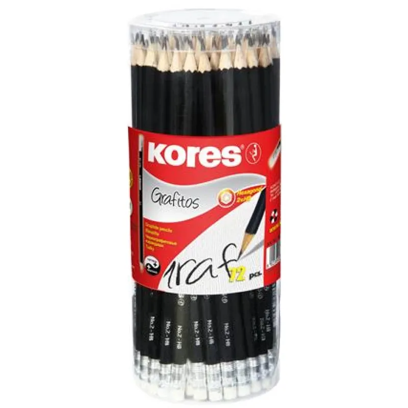 Bestseller KORES Hexagonal grafitceruza radieră HB