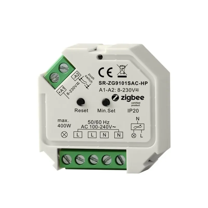 Reducere extra SUNRICHER Zigbee retrofit dimmer (fényerőszabályzó) modul 230V AC 400W