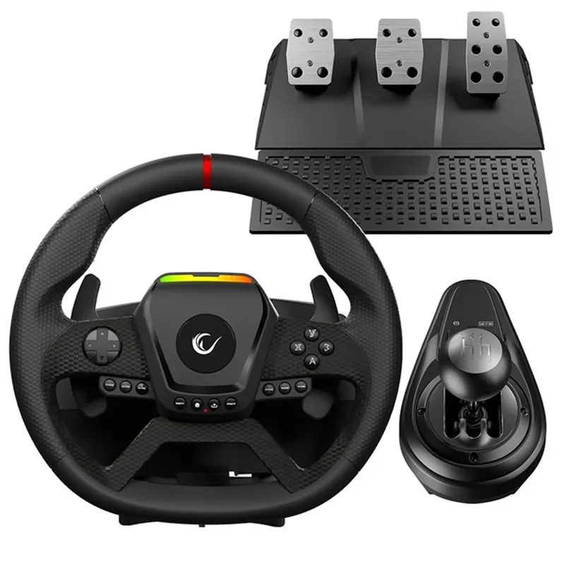 RAMPAGE PACE V987 kormány+pedál+váltókar PC negru 41154 Transport gratuit