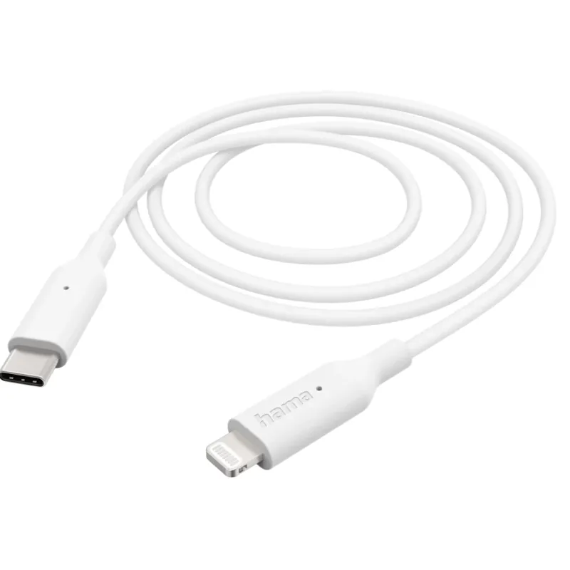 HAMA USB 2.0 Type C Lightning Încărcător/date Alb 1m 201598 Ofertă de sezon