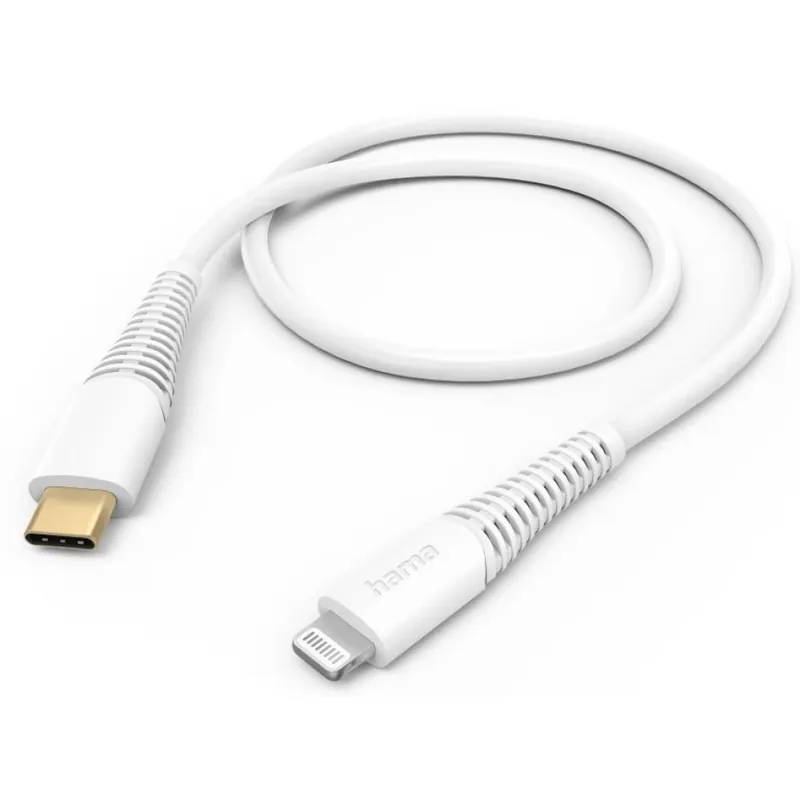 Preț redus HAMA USB 2.0 Type C Lightning Încărcător/date Alb 1.5m 201603
