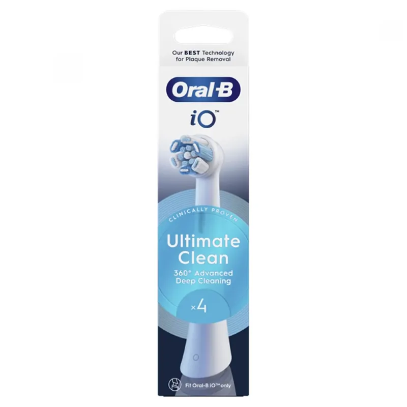 ORAL-B iO Ultimate Clean electric periuţă de dinţi schimb fej 4buc alb Preferatul clienților