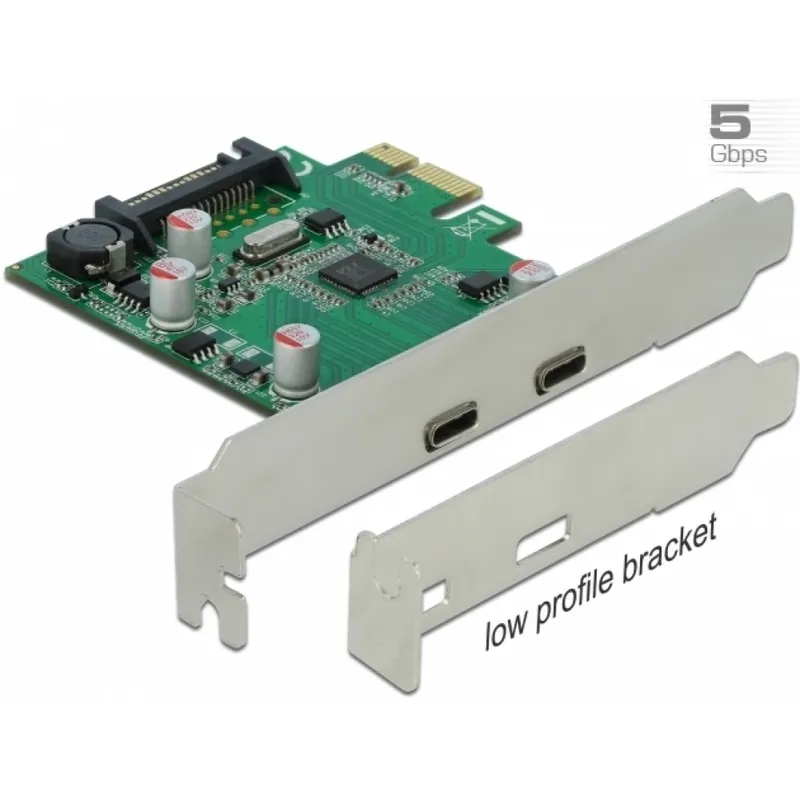 Doar azi DELOCK Express x1 card - 2 x extern SuperSpeed USB (USB 3.2 Gen 1) USB Type-C conector
