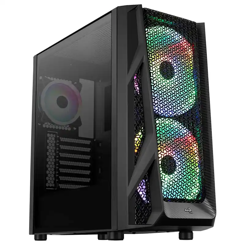 Ofertă de sezon AEROCOOL AirHawk Duo ARGB TG negru