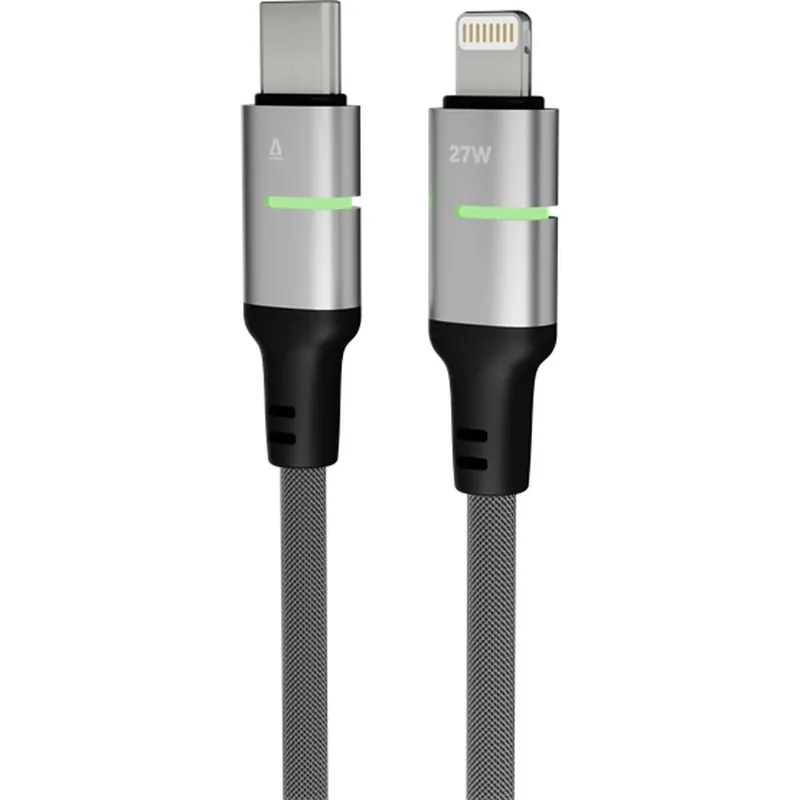 Noutate AVAX USB 2.0 Type C Lightning Încărcător/date Negru 2m CB636