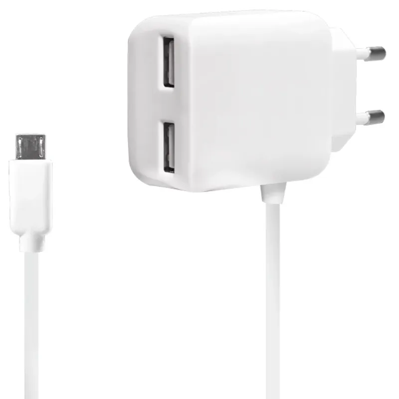 LOGILINK Universal mural încărcător 2xUSB 1x fix micro USB alb Cel mai bun preț