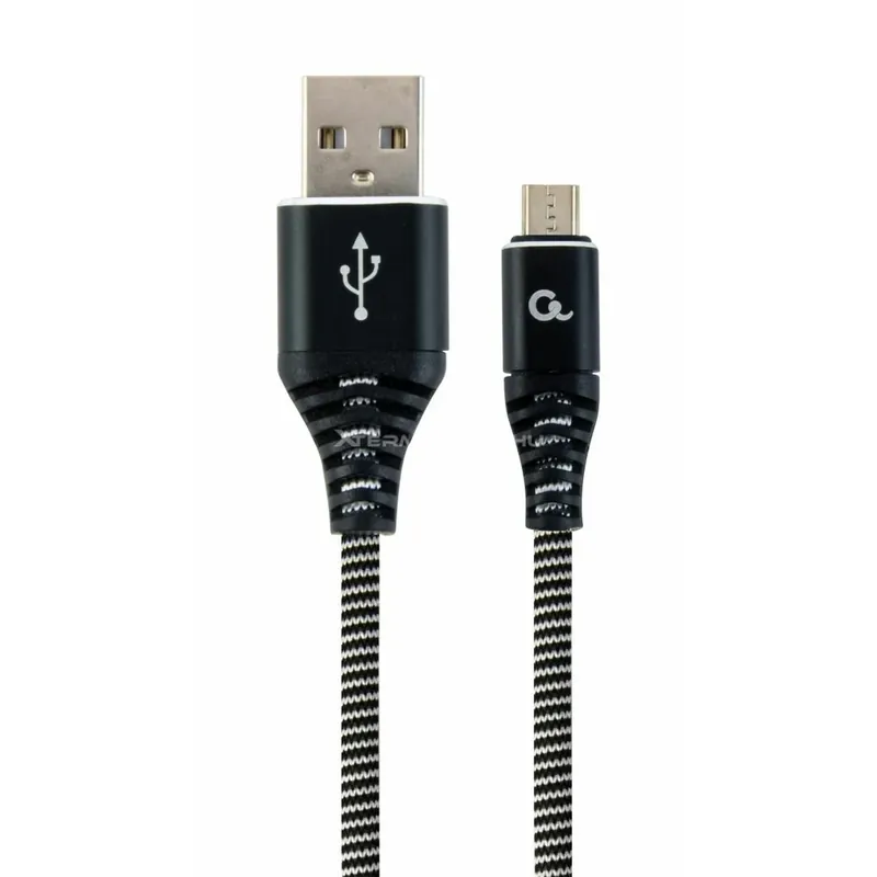 GEMBIRD USB Micro USB Convertor Negru-Alb 2m CC-USB2B-AMmBM-2M-BW Plată securizată