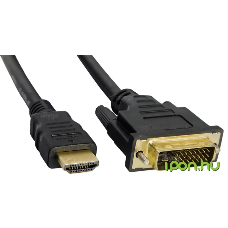Plată securizată AKYGA HDMI DVI-D Convertor Negru 1.8m AK-AV-11