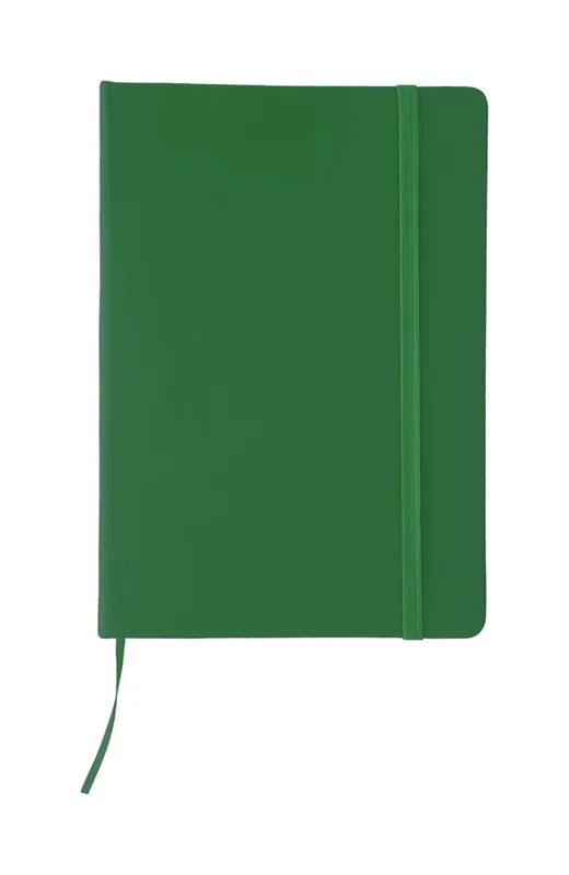 Plată sigură STUDIO 68 Caiet A5 100 plat banda de cauciuc sima verde