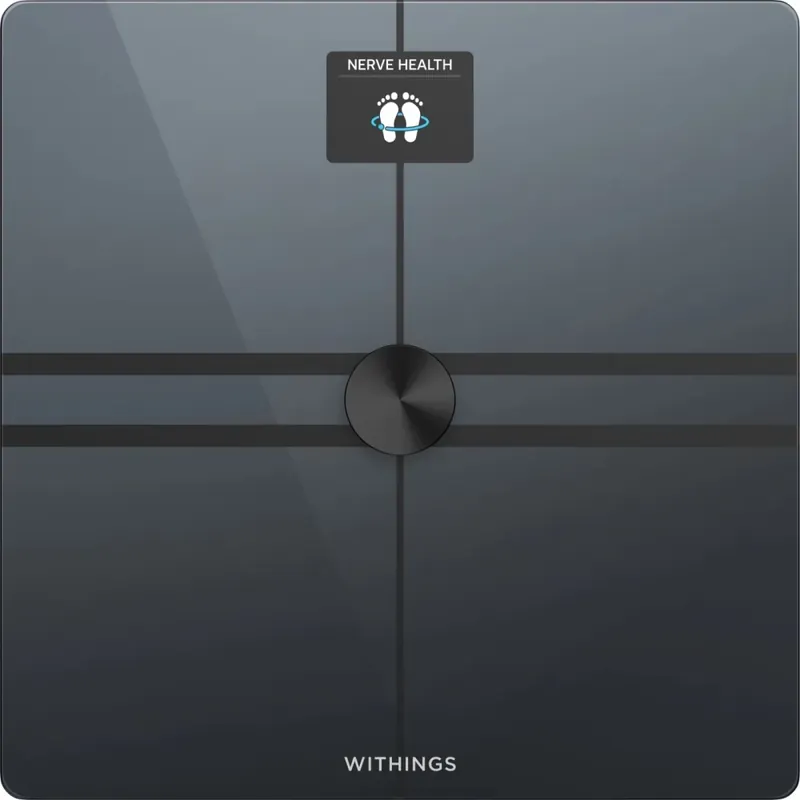 WITHINGS WBS12 Body Comp Complete Body Analysis Wi-Fi Scale negru Expediere rapidă