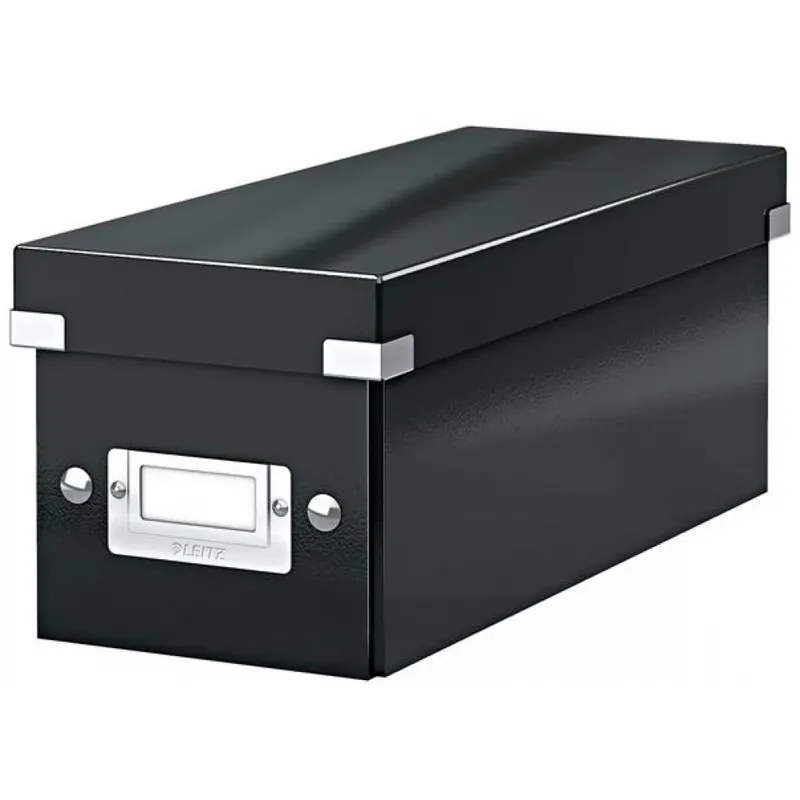 Premium LEITZ Click and Store CD cutie cutie lăcuit negru