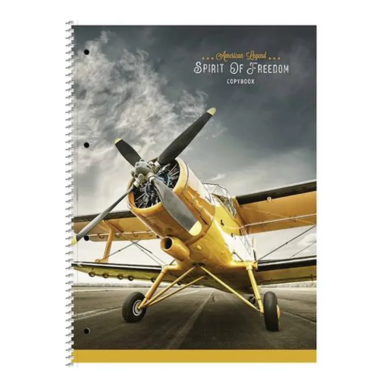 SHKOLYARYK Caiet cu spirale A4+ linia 80 lap Spirit of Freedom mixt SB806710L Super ofertă